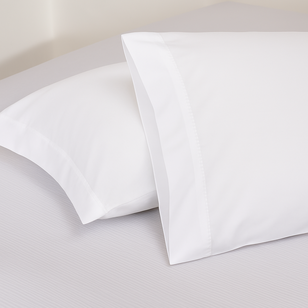 Pillowcase Set X 2 - 144 Thread Count White