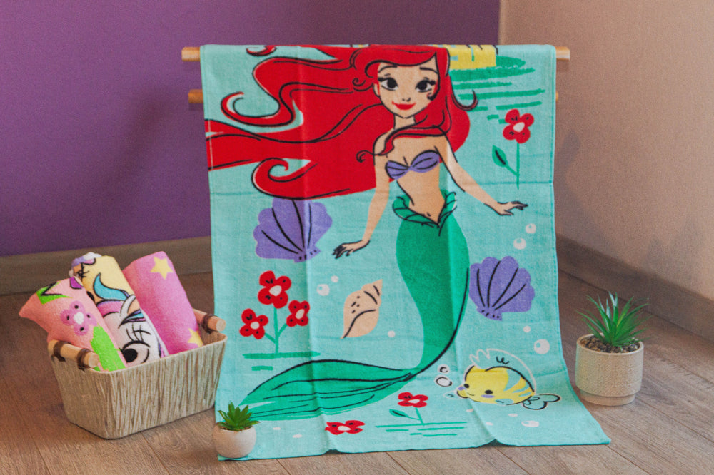 Toalla Infantil de Cuerpo Estampado La Sirenita