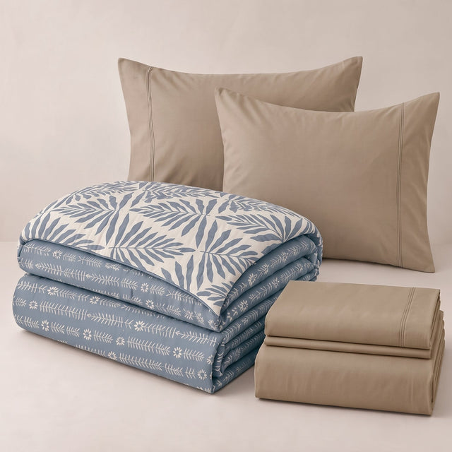 2 Almohadas + Cubrelecho + Sabanas 250 Hilos