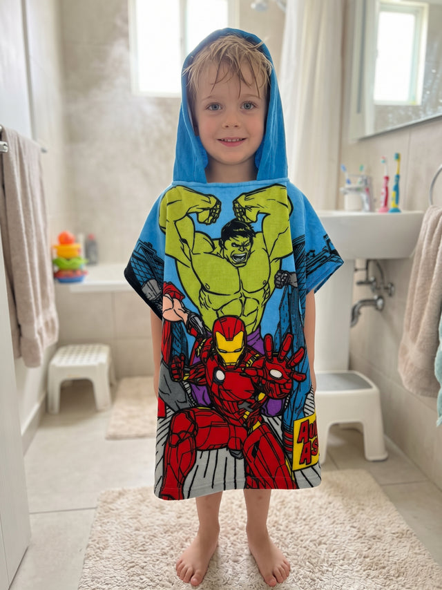 Poncho Toalla Infantil Marvel