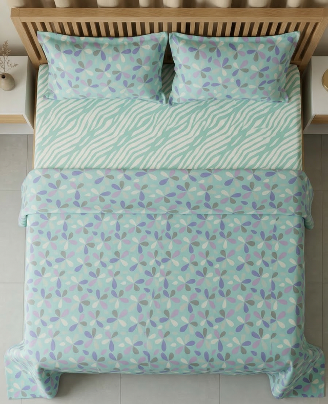 Juego de Sábanas 144 Hilos Aquamarina