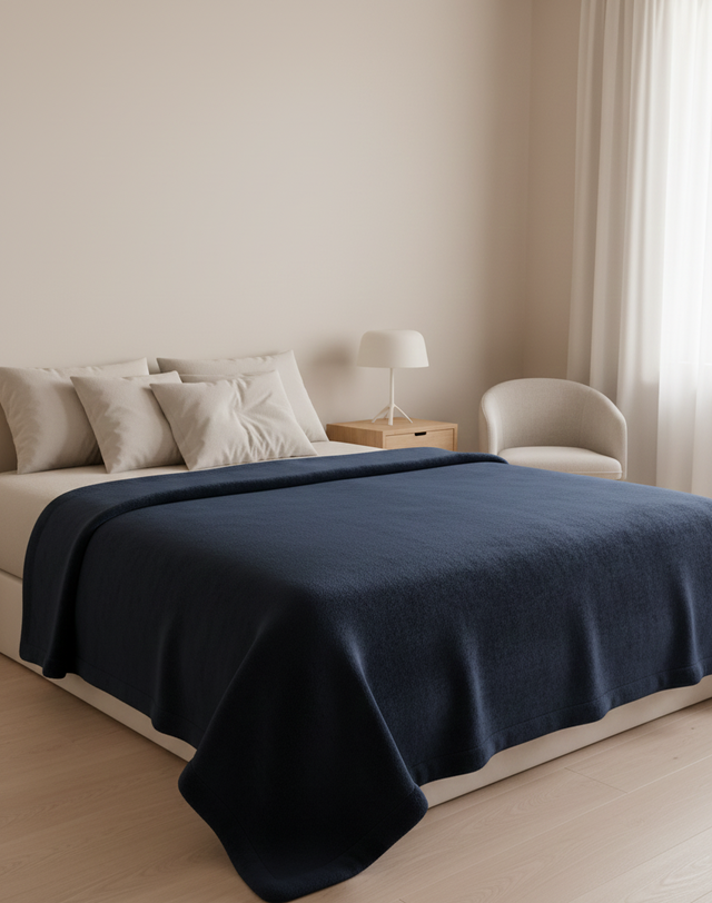 Cobijas TRU Flannel Fleece Azul