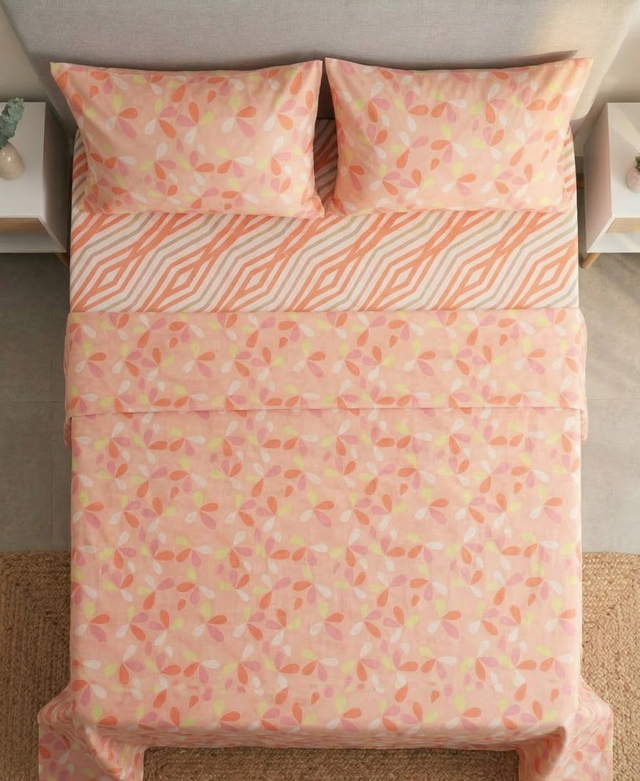 Juego de Sábanas 144 Hilos Coral