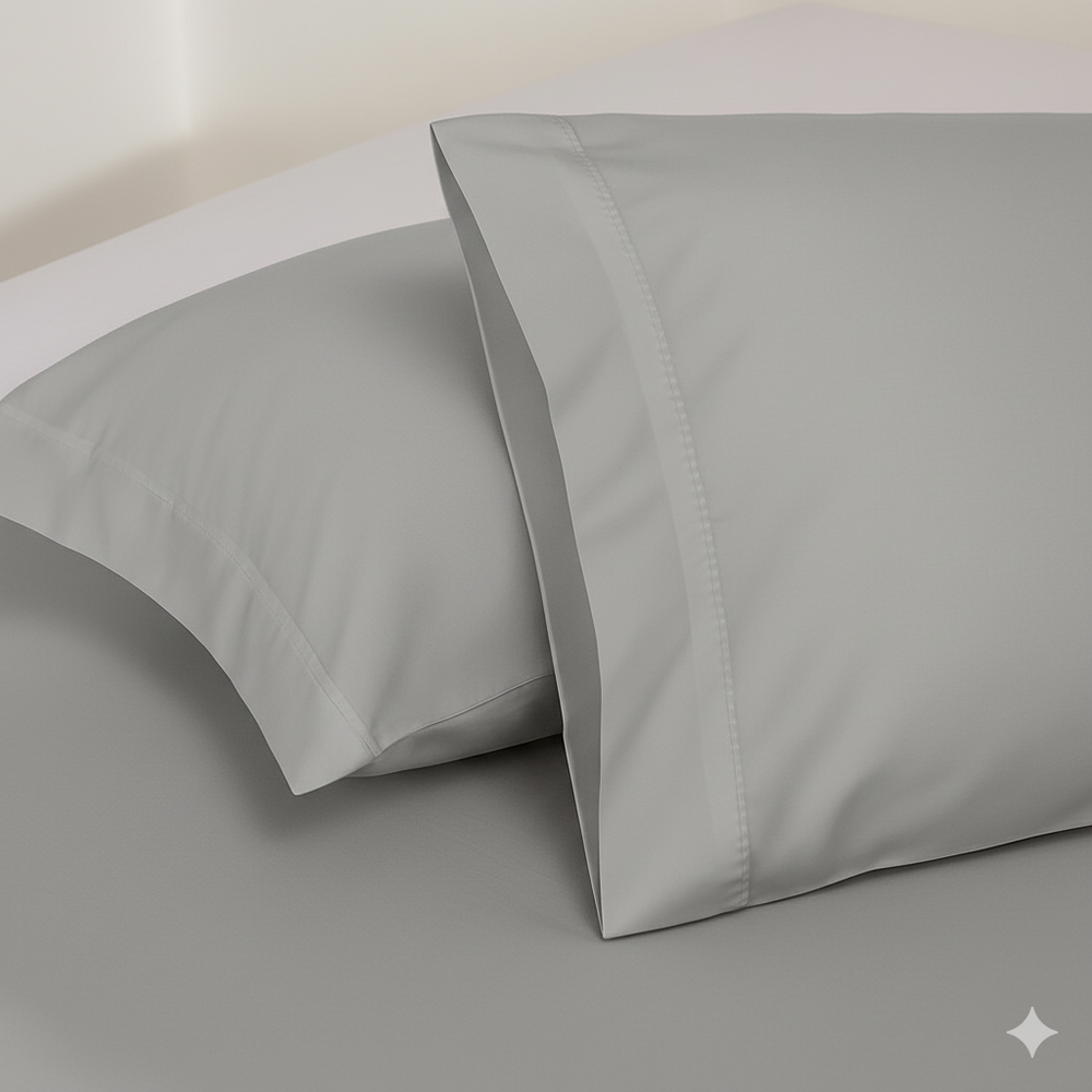 Fundas de  Almohada - 144 Hilos Gris