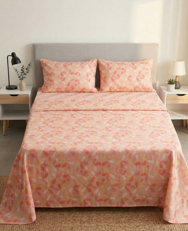 Juego de Sábanas 144 Hilos Coral