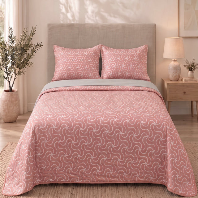 2 Almohadas + Cubrelecho + Sabanas 250 Hilos