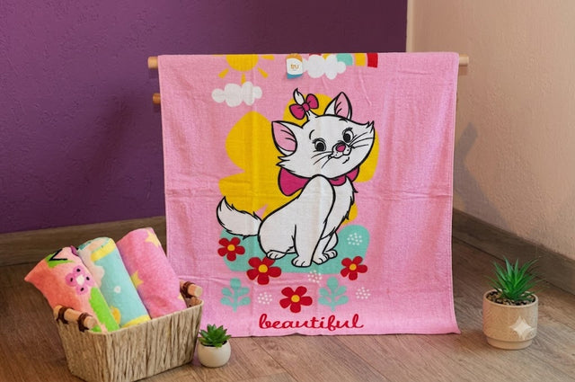 Toalla Infantil de Cuerpo Estampado Marie Flowers