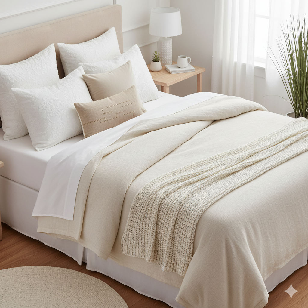 Tendencias en Sábanas y Lencería de Hogar 2025: Colores, Texturas y Estilos