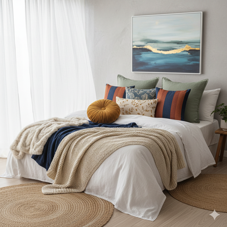 Cómo combinar cojines decorativos con tus cobijas o edredones: Guía práctica y moderna