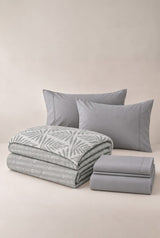 2 Almohadas + Cubrelecho + Sabanas 144 Hilos