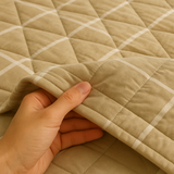 Edredón Beige doble faz - Microfibra Catiónica