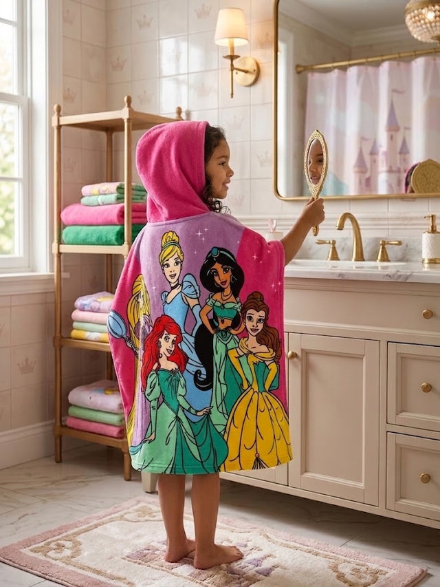 Poncho Toalla Infantil Princesas