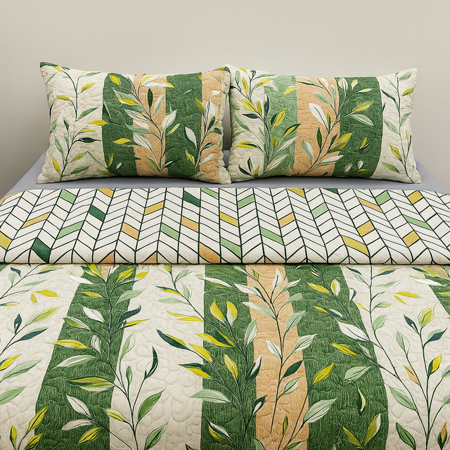 Cubrelecho Tru estampado Selva Serena - Doble faz