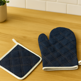 Set de Guante y Coge Ollas TRU Denim Nuevo Romano
