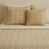 Edredón Beige doble faz - Microfibra Catiónica