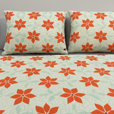 Cubrelecho Tru estampado Naranja Sevilla - Doble faz