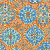 Cubrelecho Tru estampado Naranja Sevilla - Doble faz