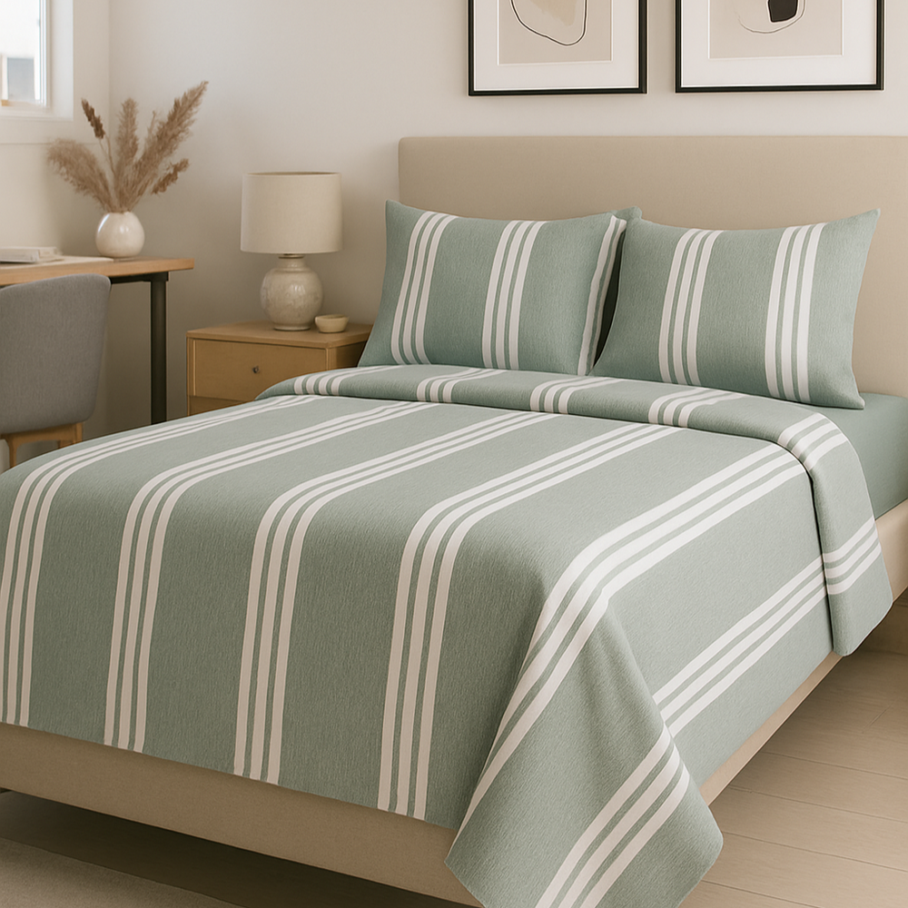 Juego de Sábanas TRU Hogar – Catiónicas líneas dobles