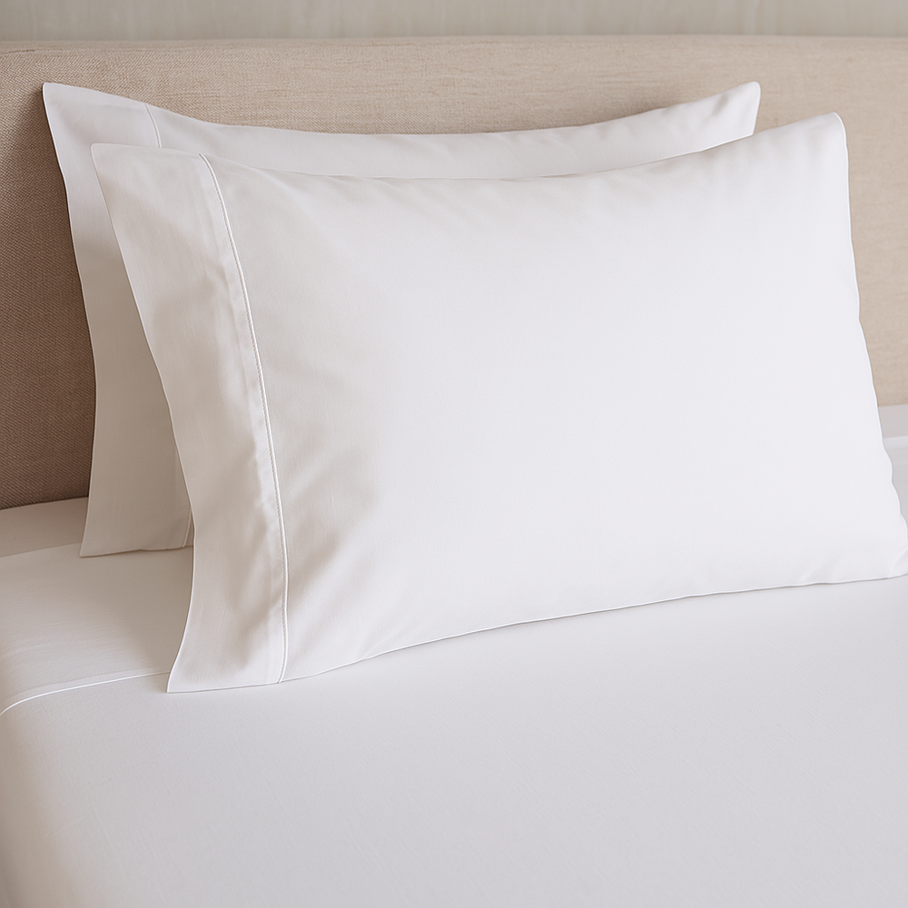 Pillowcase Set X 2 - 144 Thread Count White