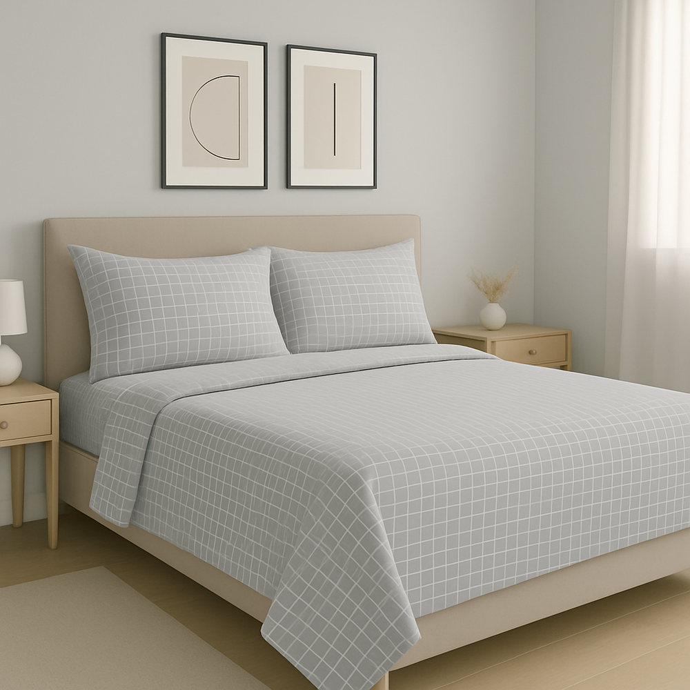 Juego de Sábanas TRU Hogar – Catiónicas Mini Cuadro