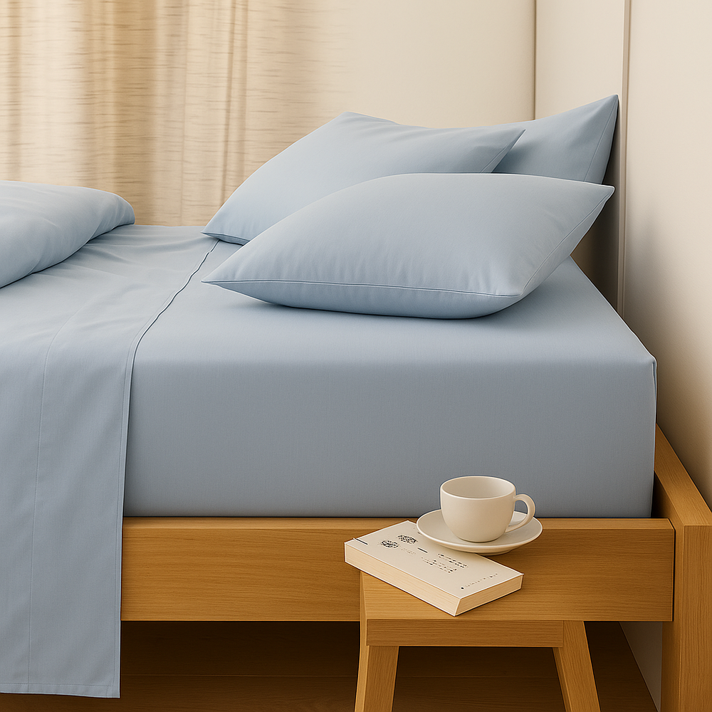 Juego de sábana 144 hilos Unicolor