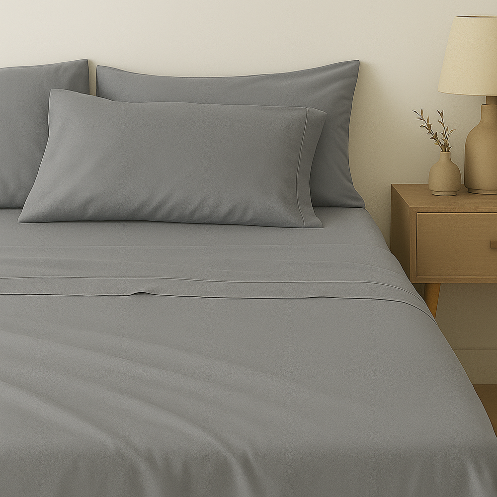 Juego de sábana 144 hilos Unicolor