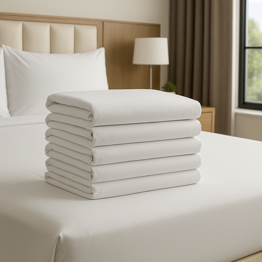 Sábana Blanca Ajustable TRU Institucional x6 unidades - 144 Hilos