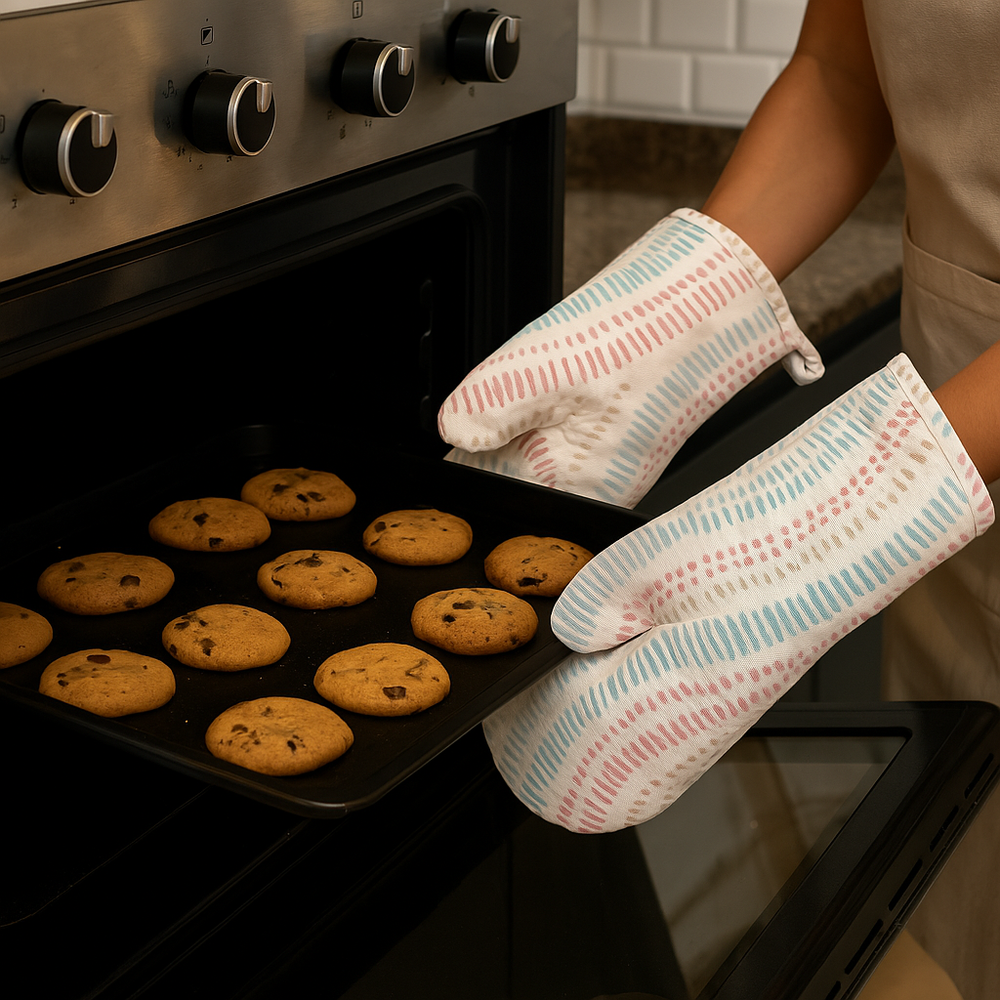 Guante Cocina Estampado Mandalia