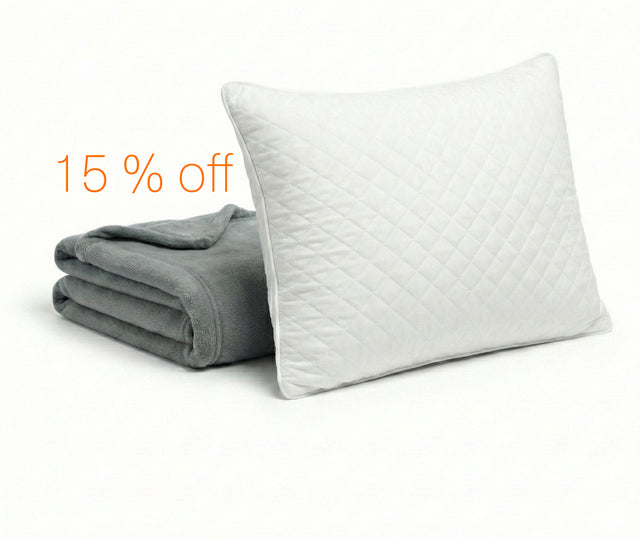 Kit Confort (Cobija gris + Almohada Ultra Microdown )