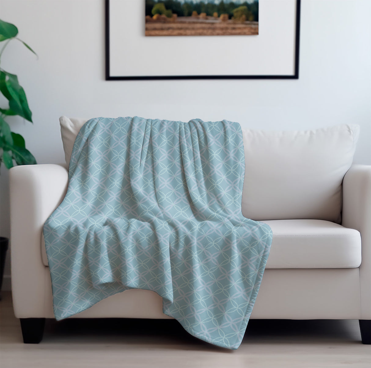 Mandala Print Flannel Fleece Blanket