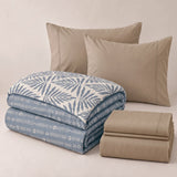 2 Almohadas + Cubrelecho + Sabanas 250 Hilos