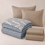 2 Almohadas + Cubrelecho + Sabanas 144 Hilos