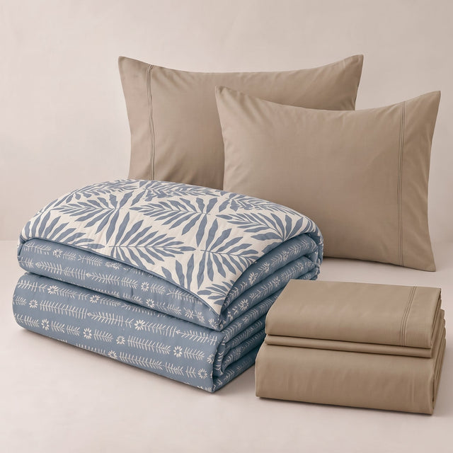 2 Almohadas + Cubrelecho + Sabanas 144 Hilos