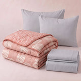 2 Almohadas + Cubrelecho + Sabanas 250 Hilos