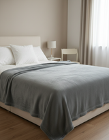 Cobijas TRU Flannel Fleece Gris claro