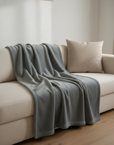 Cobijas TRU Flannel Fleece Gris claro