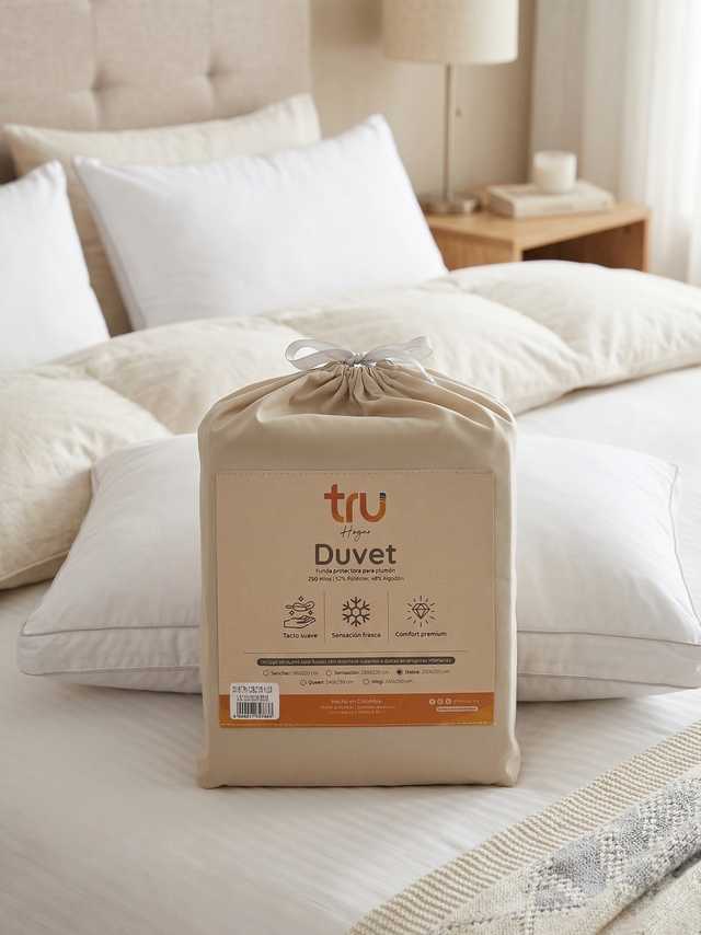 Duvet o Forro de Plumon 250 Hilos Beige