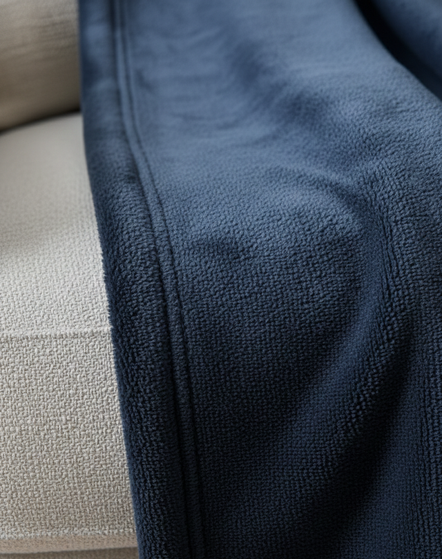 Cobijas TRU Flannel Fleece Azul