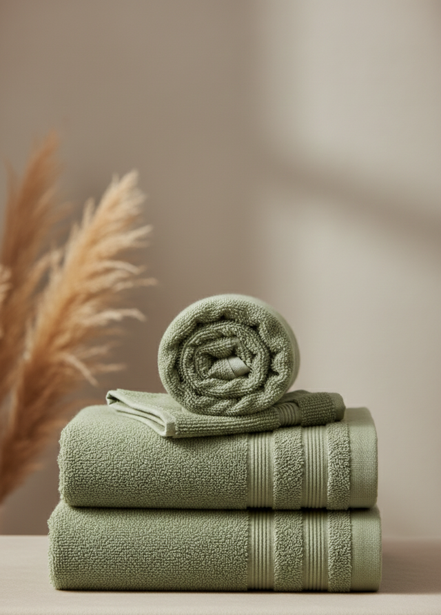 Toalla TRU color verde 450 Gr