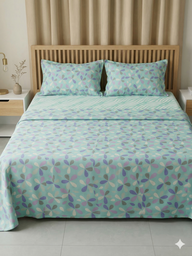 Juego de Sábanas 144 Hilos Aquamarina