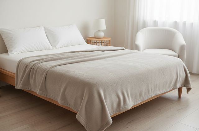 Cobijas TRU Flannel Fleece Beige