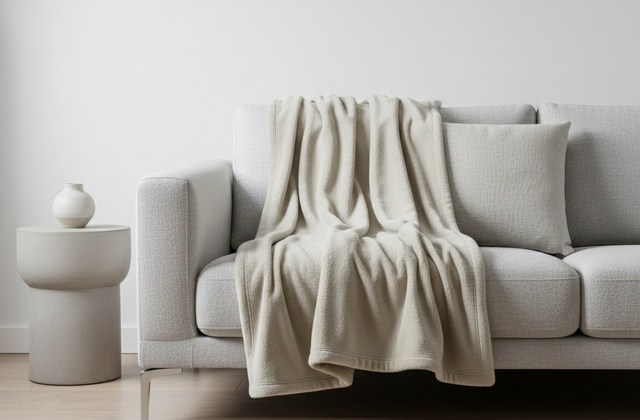 Cobijas TRU Flannel Fleece Beige