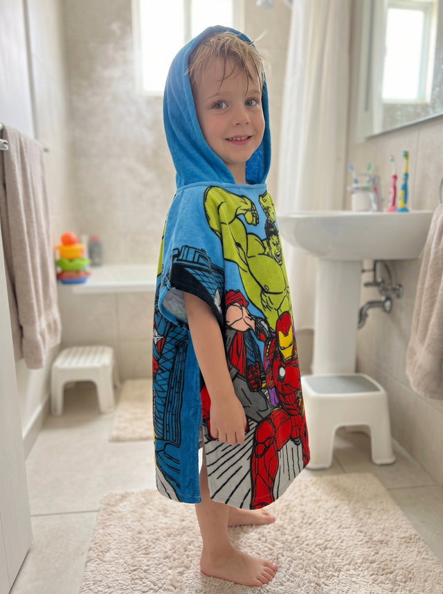 Poncho Toalla Infantil Marvel