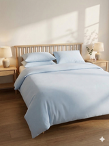 Duvet o Forro de Plumón 250 Hilos Azul Acero