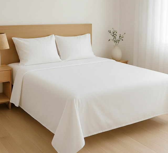 White Sheet Set 144 Thread Count