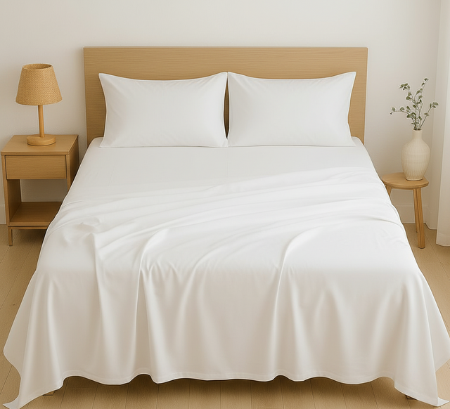 White Sheet Set 144 Thread Count
