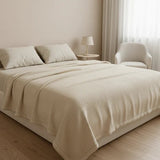 Cobija Flannel Fleece + 2 Almohada Fibra Siliconada