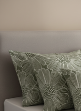 Juego de sábana 144 hilos estampado Verde