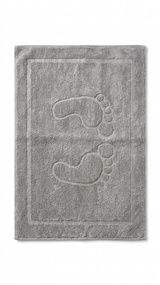 Tapete de Baño 100% Algodón Gris Plata