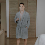 White Bathrobe